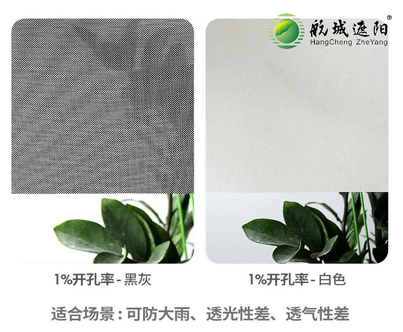 防風(fēng)卷簾1%開孔率面料